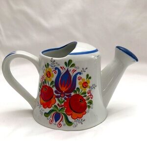 Vintage Ceramic Watering Can Planter Porcelain Made in West Germany